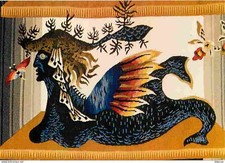 Art - Tapisseries - Jean Lurçat - La Sirène - Fragment de la Tapisserie La Belle