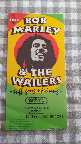 Ticket concert bob - bob, marley