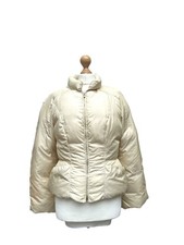 Thierry Mugler Vintage Beige-Gold Puffer Jacket Size M