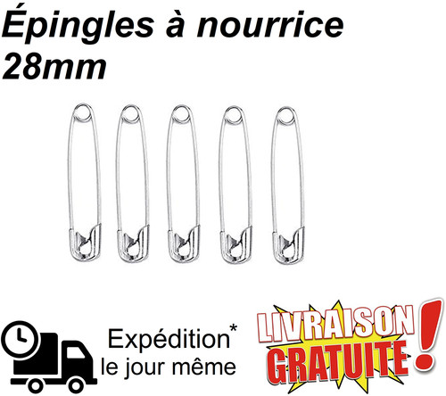 Lot épingle nourrice mm - 5, 28