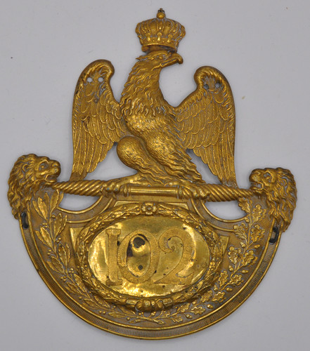 Cuivrerie plaque shako - -,
