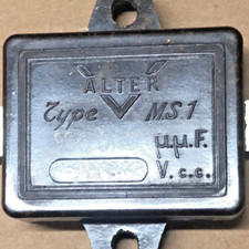 1 Condensateur V-Alter Mica Argenté NOS 100nF 2000V - 0.1µpF 5% Silver Mica