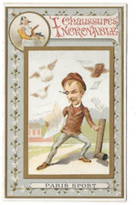 ancien chromo publicitaire h