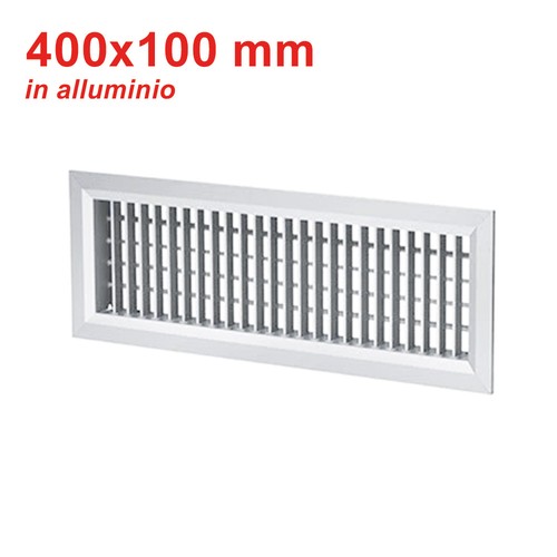 Grille soufflage alu - alu, blanc
