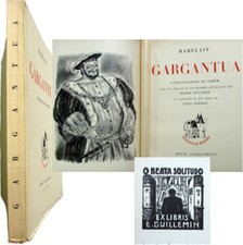 Gargantua 1937 François Rabelais lithographies Schem n°593 + suite ex-libris