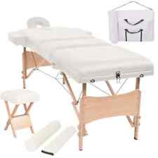 Table de Massage Pliable Tabouret Blanc Lit de Massage Chaise Massage vidaXL