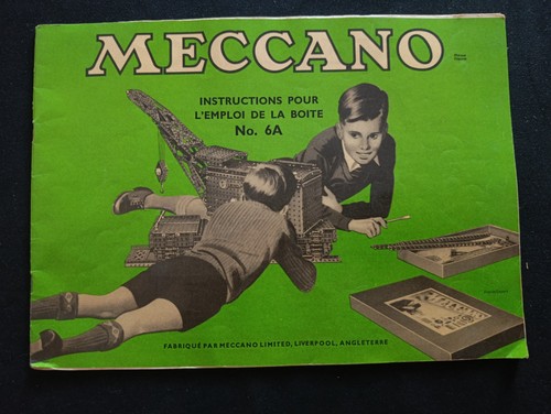 Meccano manuel instruction - meccano,