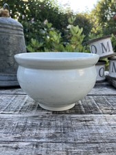 Pot à confiture - Creil et Montereau ? - Forme boule,  XIXème, faïence blanche