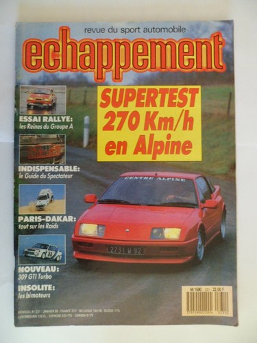 Echappement 231 1988 - echappement, 1/1988