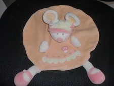 doudou plat souris orange