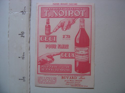 Buvard noirot vin quinquina - buvard,