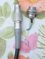 1x Lemo connecteur mâle FGG.3B.304+femelle ECG.3B.304 avec 4 contacts Diam. 15mm