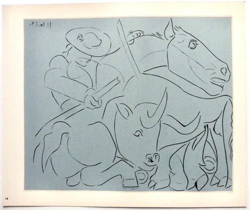 Pablo picasso linogravure - picasso,