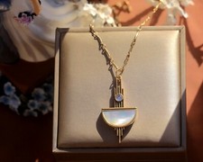 Collier pendentif doré - collier,