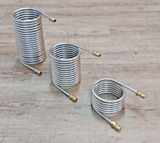 Spiral 2,5m - 10m Tuyaux en Acier Inoxydable 8x1mm Aisi 316L 1.4404 Ø -