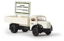 Brekina 85325 - 1/87 Berliet Glr 8 Avec Informations " Autobahn-Neubau " - Neuf