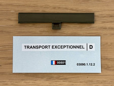 SOLIDO militaire pièce détachée d'origine panneau + décals de BERLIET T12