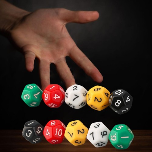 10x d12 dés polyédriques - 10x,