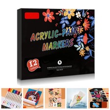 12 stylos marqueurs peinture