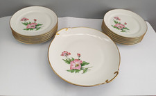 SERVICE A GATEAUX VINTAGE EN PORCELAINE DU BERRY