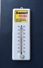 Ancien Vintage DAMART Thermomètre Publicitaire en Plastique Thermolactyl Roubaix