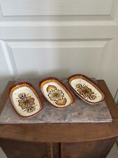 Lot 3 Ancien Ravier Ramequin Vide Poche Serviteur Faïence Henriot Quimper