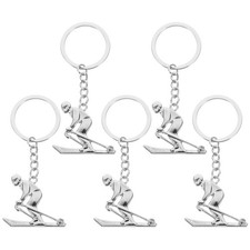  5 Pcs Porte Clés Ski
