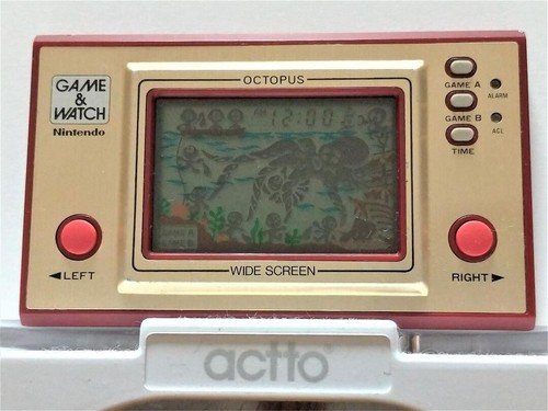 Nintendo game watch - nintendo, octopus