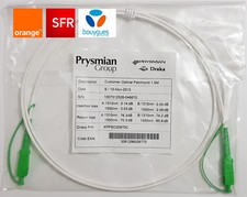 Cable fibre optique pour box SFR/Orange/ Bouygues 1,5m/2m/3m/5m/10m