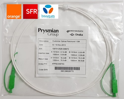 Cable fibre optique pour - , box