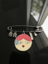 Superbe et originale bijou, broche épingle à nourrice VINTAGE de Sonia RYKIEL