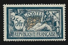 n°123, Merson 5fr bleu et