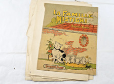 La Famille Mistigri de Benjamin Rabier Garnier Paris incomplet planches diverses