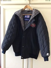 Blouson Starter Vintage San Francisco 49er NFL Football Black