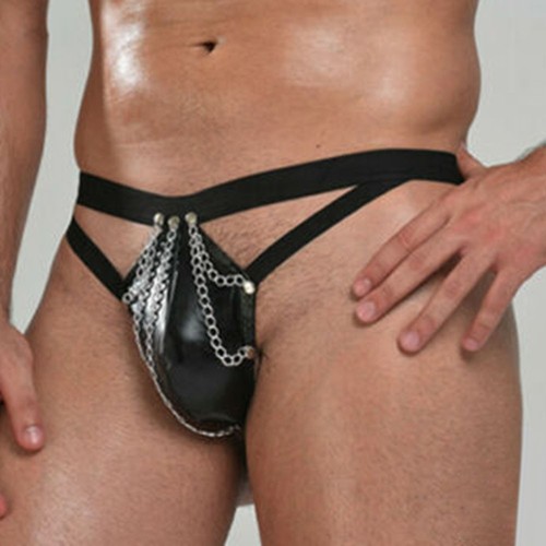 Hommes sexy simili cuir anneau - hommes,