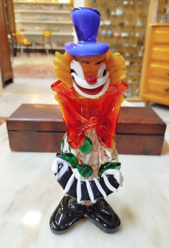 Clown verre murano verrerie - verre,