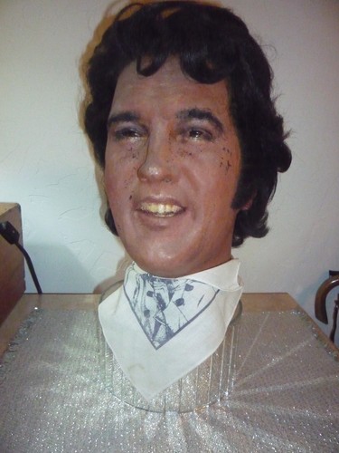Rare elvis wax head - rare, head/bust*