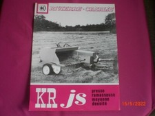 ANCIEN  PROSPECTUS   PUBLICITAIRE   PRESSE RAMASSEUSE    RIVIERRE CASALIS  KR JS