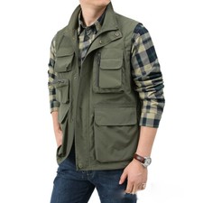 Hommes Gilet Multi Poches sans