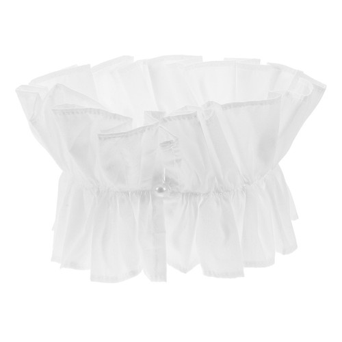 Collerette blanc montant - montant, faux