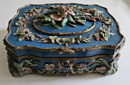 Ancien coffret bois boite - en,