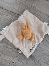 Doudou âne paco ocre raye - âne,
