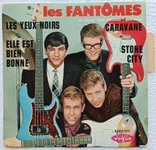 Les Fantômes et leurs "big sound"guitares vogue EPL 8205 France 1964 languette