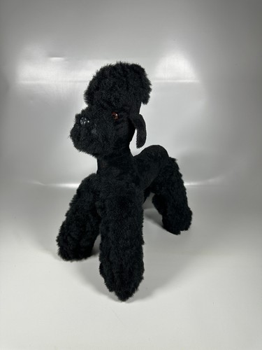 Ancienne peluche chien noir
