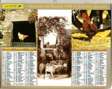 Almanach du facteur 1998. Animaux de la Ferme.