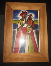 tableau Africain gouache sur