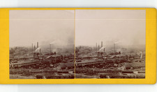 France, Le Creusot, Les usines, Stéréo vintage, ca.1884 France, Le Creusot, Les 