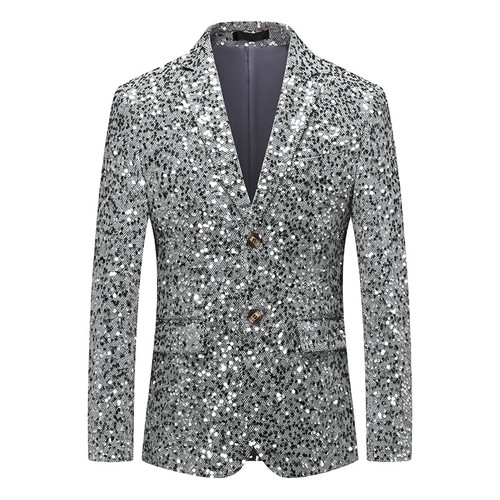 Blazer pailleté doré argent - blazer,