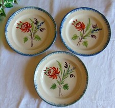 3 ASSIETTES FAIENCE DU SUD OUEST  XIXEME SIECLE