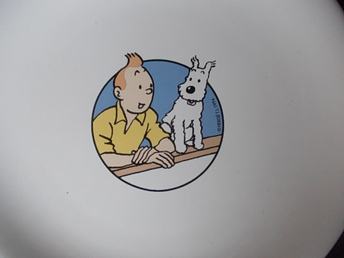 Herge superbe assiette - herge,